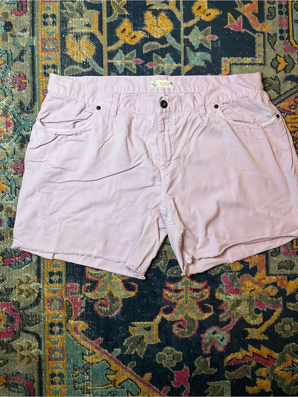 Carve Designs Light Lavender Women’s Twill Shorts - Picture 1 of 3